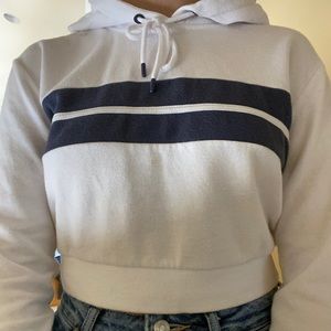 GARAGE cropped hoodie sweatshirt, size xs